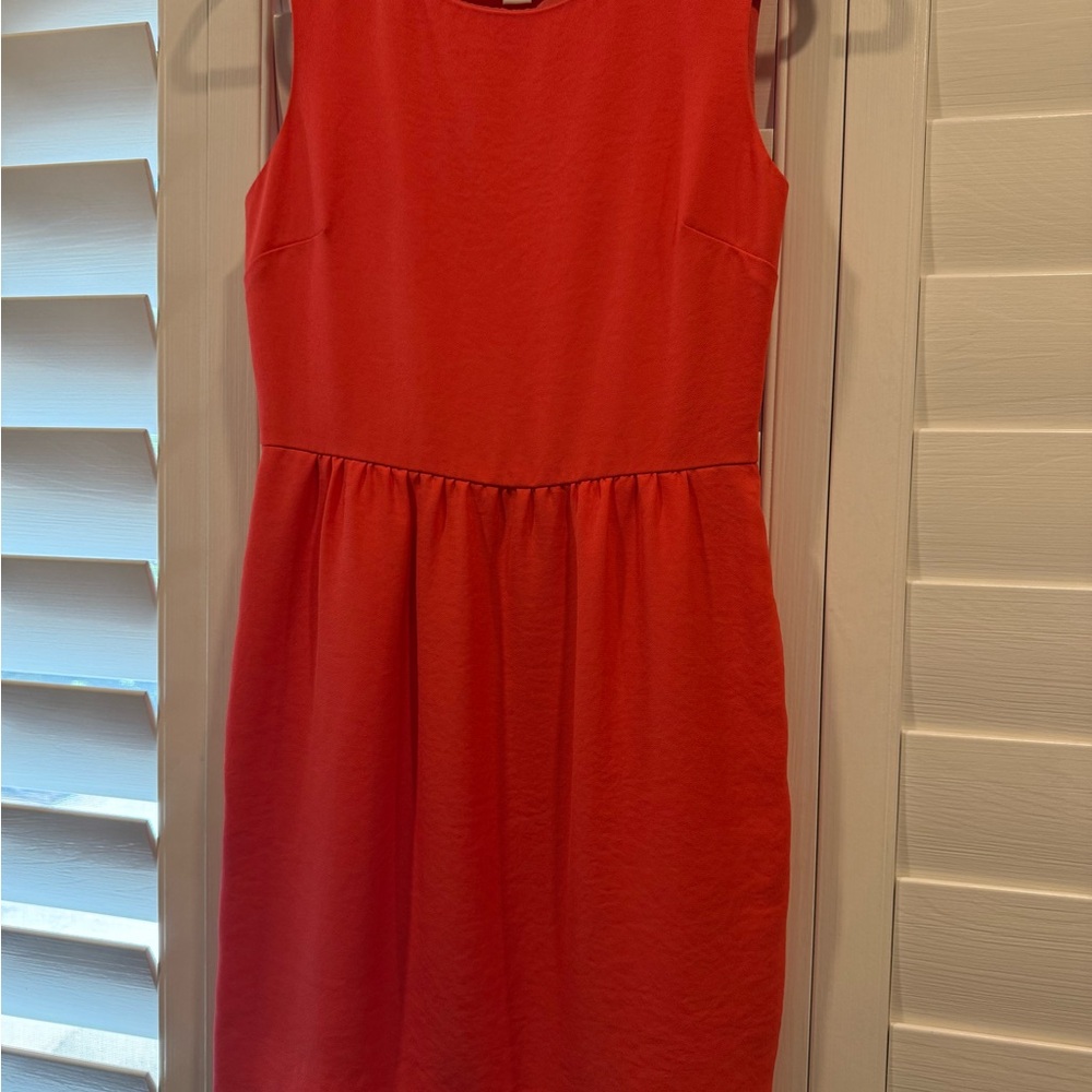 J Crew Vibrant Sleeveless Dress with Pockets